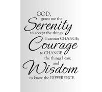 Serenity Prayer Notebook: Pocket-size (4"x6") 101 lined pages. Perfect for everyday reminders and ideas.
