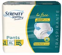 SERENITY Soft Dry Sensitive Pannolone mutandina Extra Taglia XL 14 Pezzi