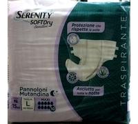 SERENITY SLIP PANNOLONI A MUTANDINA SOFT DRY SENSITIVE MAXI TG. L DA 15