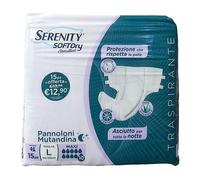 Serenity softdry sensitive slip maxi L 15 pezzi