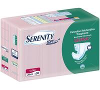 Serenity Pannolone A Mutandina Serenity Fitted Ultra + Aloe L 30 Pezzi