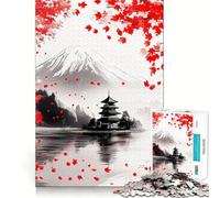 Serenity﹨u Puzzle della tranquillità per adolescenti 1000 pezzi Gioco per l'esercizio mentale Design rilassante Assemblaggio Sorpresa di Natale (38x26cm)
