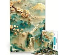 Serenity﹨u Puzzle di tranquillità da 1000 pezzi per adolescenti Migliora la memoria Rilassati Tempo Bordo preciso Regalo creativo (38x52cm)