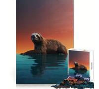Sereno bradipo al tramonto - Puzzle per adolescenti da 1000 pezzi - Gioco di logica - Rilassante - Assemblaggio immagini - Regalo affettuoso (38x52cm)