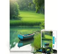 Sereno lago con barca a remi - Puzzle da 1000 pezzi per adulti - Puzzle per la mente - Attività creativa e rilassante (50x75cm)