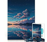 Sereno riflesso del lago al crepuscolo - Puzzle da 1000 pezzi per ragazzi - Gioco di logica e senso - Semplice e divertente - Bordi lisci - Regalo elegante (38x52cm)