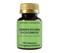 Serenoa Epilobio Zucca Complex con Ortica Pygeum Africanum Licopene e Verga D'Oro 100 Compresse, 1 al Giorno | Integratore per la Prostata e per le Vie Urinarie