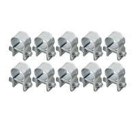Serenophile 10 pezzi per mini fascette stringitubo stile dado e bullone per condotto dell'aria del tubo del carburante, in acciaio al carbonio zincato, diametro piccolo 7-11 mm