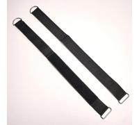 Serenophile 2 cinghie per piedi per vogatore, cinghie regolabili in nylon per pedali ellittiche e fitness, fasce di ricambio resistenti agli strappi con fibbia, colore nero