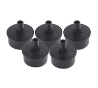 Serenophile 5pcs Compressore D'aria Silenziatore 16mm Filettatura Maschio Filtro con Plastica Metallo Clinker Corpo per Pistone Nero Argento