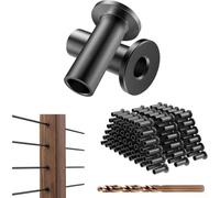 Serenophile Confezione da 45 manicotti per ringhiere per cavi in acciaio inossidabile, per cavi da 1/8", resistenti T316, kit hardware per pavimenti in legno composito, 2,2 x 1,2 cm