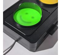 Serenophile Luce di segnale sociale, lampada semaforo, lampada da scrivania USB, indicatore rosso, giallo, verde, non disturbare, per casa, ufficio, dormitorio, nero