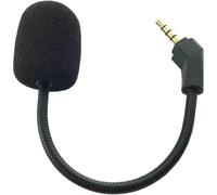 Serenophile Microfono di ricambio con cancellazione del rumore per cuffie da gioco Rog Theta 7.1, microfono ad asta flessibile con connettore placcato oro da 3,5 mm, nero