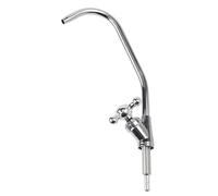 Serenophile Rubinetto da cucina in acciaio inox 304 con bocca girevole a 360° per osmosi inversa e sistemi, rubinetto singolo per acqua fredda, argento