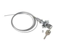 Serenophile Serratura di sicurezza per porta del garage, in lega di zinco con nucleo in rame, cavo da 2 m, per porte spesse 10-45 mm, include 2 chiavi