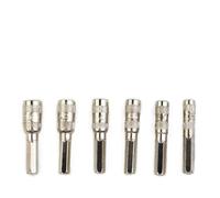 Serenophile Set di 6 chiavi a bussola esagonali, 6 punte per dadi H4 per M2.5 per M3 M3.5 M4.5 M5, kit di utensili manuali in metallo argentato per riparazione auto