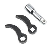 Serenophile Set di attrezzi per smontaggio a mezzo asse, 3 pezzi, adattatore per barra di leva da 1/2", con asta di prolunga, in acciaio al cromo vanadio per riparazioni automobilistiche