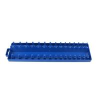 Serenophile Staffa di supporto metrica per unità da 3/8 pollici, organizer in plastica con foro per appendere prese profonde e standard da 6-20 mm, sistema di organizzazione degli strumenti per