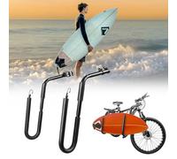 Serenophile Supporto per tavola da surf, staffa di montaggio per longboard in lega di alluminio con protezione in schiuma spessa, supporto resistente per un trasporto sicuro, carico massimo 40 kg