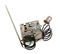 Serenophile Termostato 0-40 °C per termoventilatore da 15 kW, interruttore termico 16 A 400 V con interruzione di sicurezza a 140 °C, pulsante di ripristino doppio sensore per controllo del