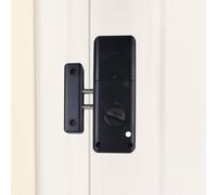 Serenophile Tuya - Serratura intelligente invisibile, controllo app Tuya, accesso alla carta, sicurezza per porta in legno, colore nero