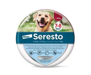 Seresto Collare Antipulci per Cani 1 collare da 70 cm peso superiore a 8 kg - Antiparassitario per cani - 1° ORDINE? scegli lo sconto BZR5 / BZR20 + 200 punti fedeltà