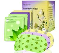 Serfeymi - Maschera per occhi con vapore auto-riscaldante, 22 pezzi - Maschera per gli occhi monouso riscaldante per il sonno, per occhi gonfi e secchi, impacco caldo umido, sollievo per la fatica
