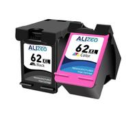 SErgcrFXb ALISEO 62XL Cartuccia a inchiostro Compatibile con modelli di stampante 62xl 62 5540 5640 7640 5646 5541 5740 5742 5745 200 250(2pcs)