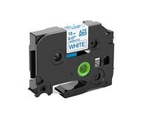 SErgcrFXb Nastro per stampante compatibile 12mmx8m TZE231 compatibile con modelli di stampante etichetta PTH110 P710BT E110VP per numero di parte TZE231(Blue on White)