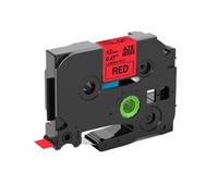 SErgcrFXb Nastro per stampante compatibile 12mmx8m TZE231 compatibile con modelli di stampante etichetta PTH110 P710BT E110VP per numero di parte TZE231(Black on Red)