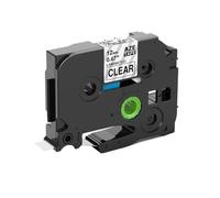 SErgcrFXb Nastro per stampante compatibile 12mmx8m TZE231 compatibile con modelli di stampante etichetta PTH110 P710BT E110VP per numero di parte TZE231(Black on Clear)
