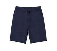 Serge Blanco Bermuda 743 Chevron in Lino - Moda Uomo, Blu marino, S