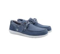 Serge Blanco Scarpe da barca Socoa in Nubuck - Scarpe da uomo casual, Blu jeans., 40 EU