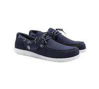Serge Blanco Scarpe da barca Socoa in Nubuck - Scarpe da uomo casual, Blu marino, 41 EU