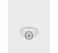 Serge DeNimes Silver Chrysler Ring men Rings silver in taglia:18 MM