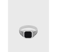 Serge DeNimes Silver Onyx Armour Ring men Rings silver in taglia:19 MM