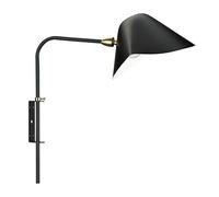 Serge Mouille Applique Antony 1 Applique Nero e Ottone