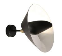 Serge Mouille Applique Saturne 1 Applique Nero e Ottone