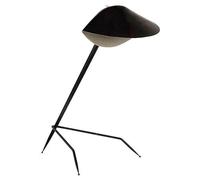 Serge Mouille Tripod Lampada da Tavolo Treppiede Nero e Ottone