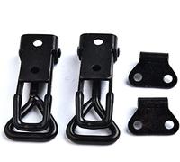 Sergenti flessibili regolabili, Chiusure a levetta e fascette stringitubo, confezione da 2, multicolore, diverse misure(Black,M)