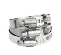 Sergenti flessibili regolabili, Confezione da 190 fascette stringitubo regolabili in acciaio inossidabile 304 e fascette stringitubo argento 6-216 mm(118-140mm(5PCS))