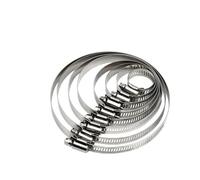 Sergenti flessibili regolabili, Fascetta stringitubo in acciaio inossidabile 304 con trasmissione a vite senza fine, larghezza della fascia 8 mm-700 mm, argento.(46-70mm)