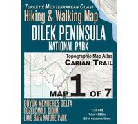 Sergio Mazitto Carian Trail 1 (Tascabile) Travel Guide Trail Maps Turkey