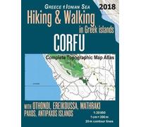 Sergio Mazitto Corfu Complete Topographic Map Atlas 1 (Tascabile)