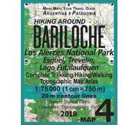 Sergio Mazitto Hiking Around Bariloche Map 4 Los Alerces National Pa (Tascabile)