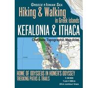Sergio Mazitto Kefalonia & Ithaca Complete Topographic Map Atlas 1 (Tascabile)