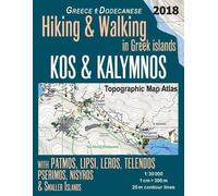 Sergio Mazitto Kos & Kalymnos Topographic Map Atlas 1 (Tascabile)