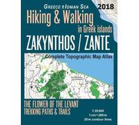 Sergio Mazitto Zakynthos / Zante Complete Topographic Map Atlas 1 (Tascabile)