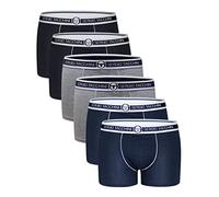 Sergio Tacchini Boxer da Uomo in Cotone bielastico, Art. 9000 Pacco da 6 pz Multicolore M