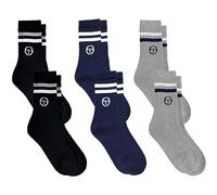 Sergio Tacchini Calzini da Uomo Tennis Pacco da 6 paia Assortito Classico 39/42